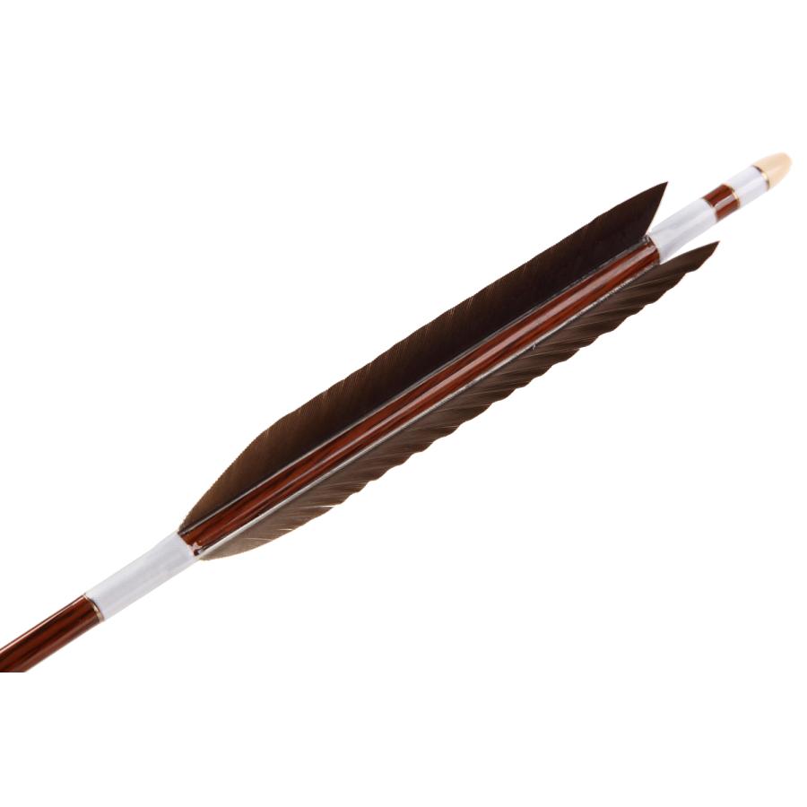 ハヤブサカーボン B級品 黒手羽 80-25 6本組 【D-1886】 矢 弓道 隼 | ブランド登録なし | 01