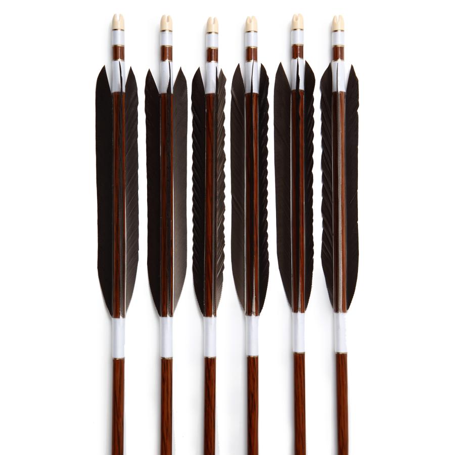 ハヤブサカーボン B級品　黒手羽　76-22　6本組　 山武弓具店 送料無料【D-1887】 | ブランド登録なし | 02