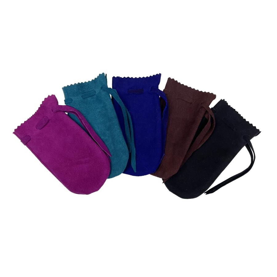 石突き 鹿革 全5カラー 弓 保護 付属品 弓用 無地 天然素材 いしづき