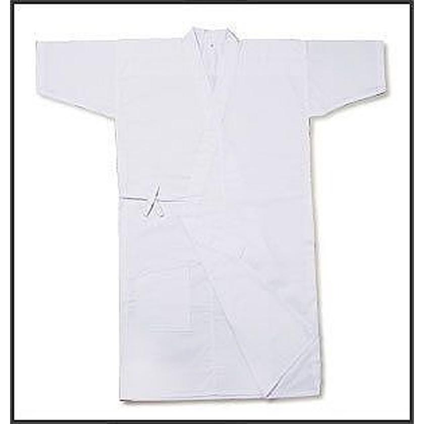 弓道 上着 通年用 混紡 SS S M L 白 男性 女性 洗える ポリエステル65
