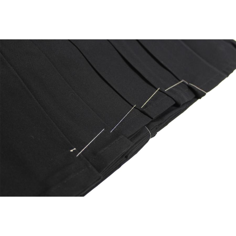 袴 テトレックス袴 21号〜27号 黒 男性／女性 黒袴 在庫品 弓道 弓具 弓道着 H-245の画像