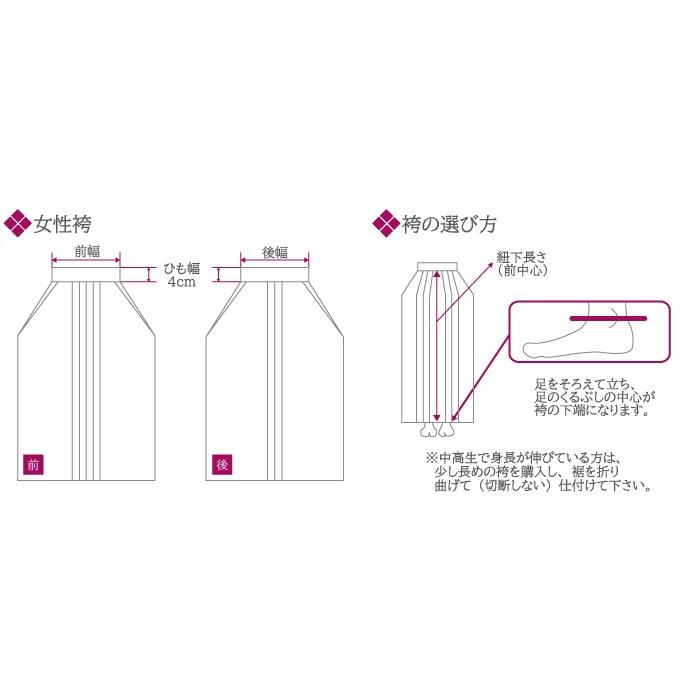 袴 テトレックス袴 28号 29号 女性用 行燈 黒・紺 受注生産品 弓道 弓具 弓道着 H-252 | TORAY | 09