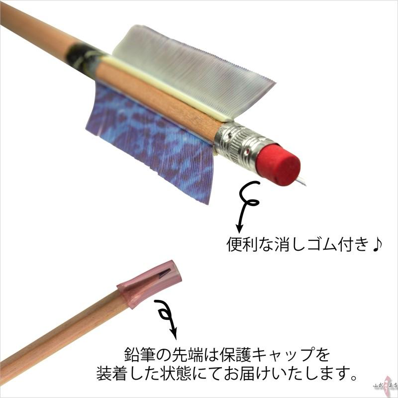 矢龍オリジナルえんぴつ矢 鉛筆矢 【筆記用具／文房具】【L-121】 : 弓