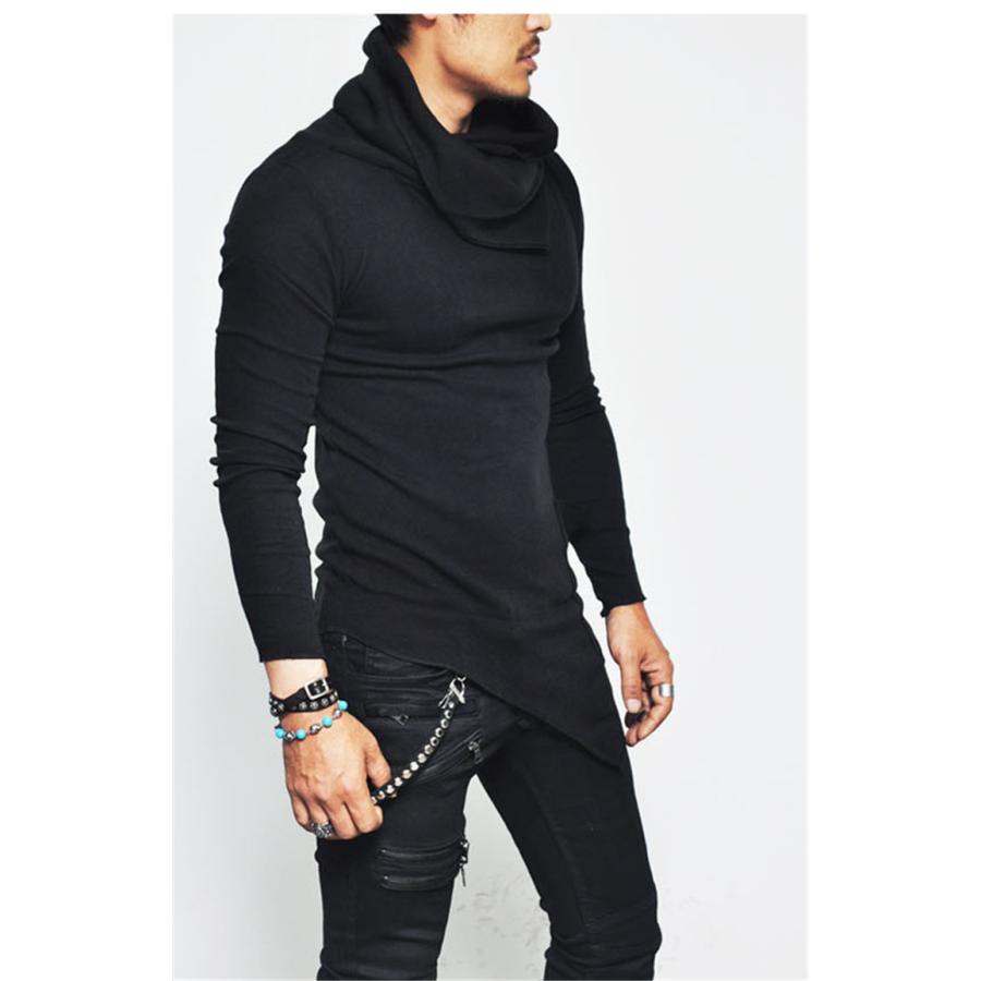 パーカー メンズ パーカ ハイネック トップス 春秋 薄手 ロング丈パーカー メンズパーカー 長袖 トレーナー おしゃれ 30代 40代 50代 Nwt139 Sami 通販 Yahoo ショッピング