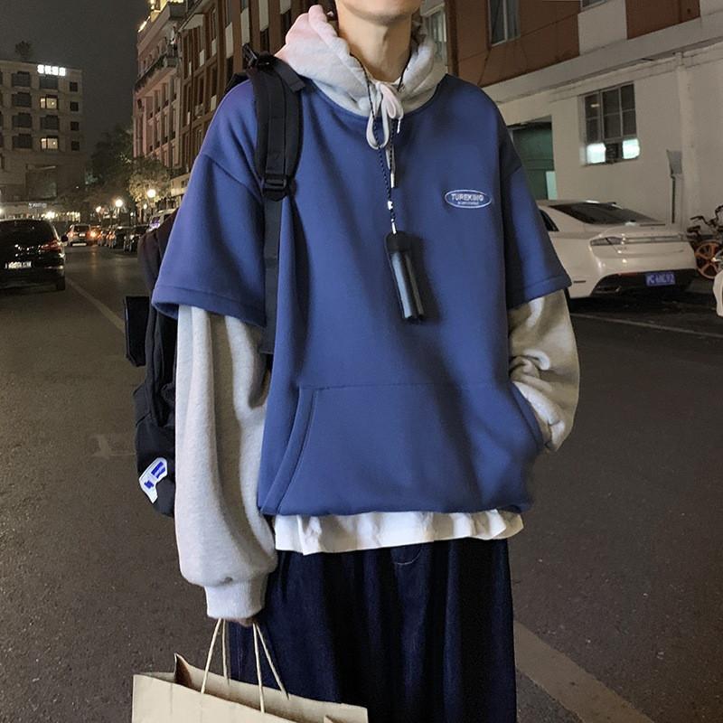 パーカー メンズ トップス プルオーバーパーカー おしゃれ 40代 50代 長袖 パーカ 切り替え 韓国風 スウェット 春 秋 新作 Nwt436 Sami 通販 Yahoo ショッピング