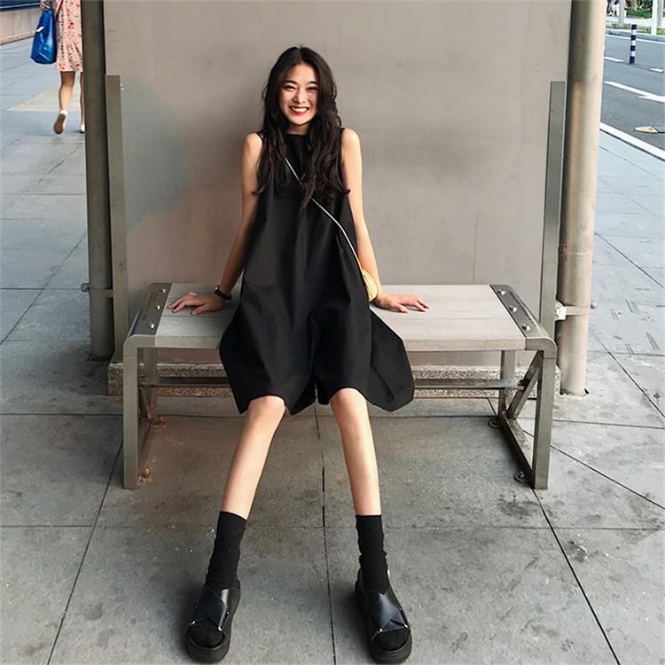 ワンピース レディース 連体服 ミニワンピース きれいめ オシャレ 無地 ワンピ 下パンツ 韓国風 ゆったり 夏 体型カバー お出かけ Ski1028 Sami 通販 Yahoo ショッピング