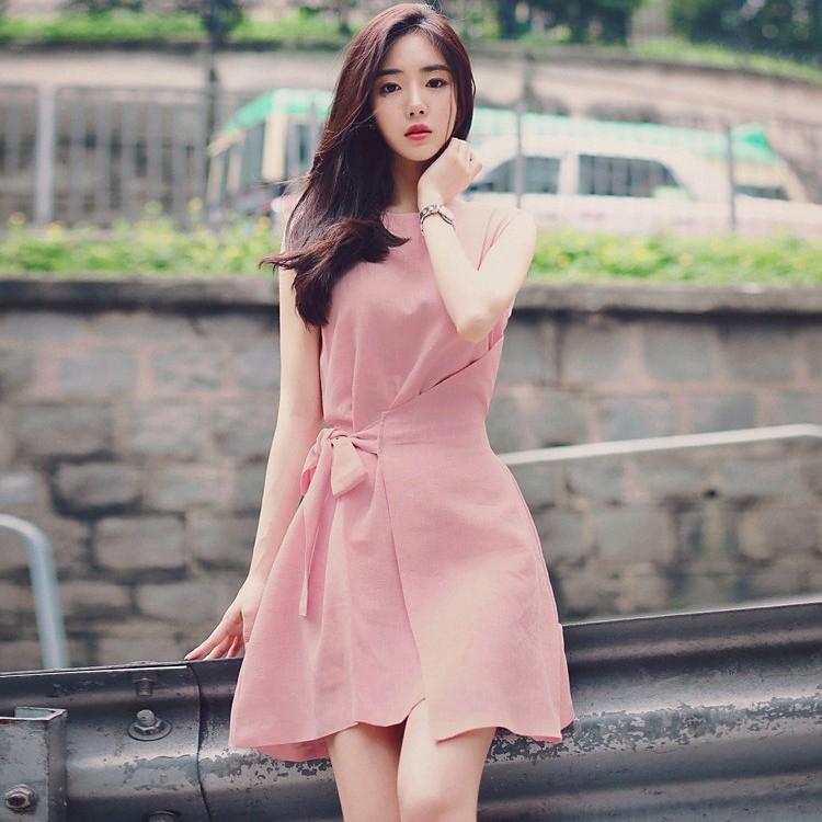 ワンピース レディース ミニワンピース きれいめ オシャレ Aライン ミニ丈 ワンピ ピンク 韓国風 大人可愛い 夏 ゆったり お出かけ Ski1029 Sami 通販 Yahoo ショッピング
