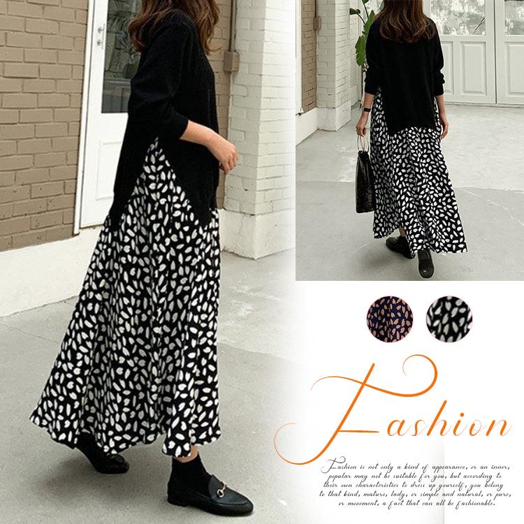 ワンピース レディース 40代 ワンピース 春秋 きれいめ ロングワンピース長袖 着痩せ 大人 2色 Aライン おしゃれ 30代 50代 Ski1300 Sami 通販 Yahoo ショッピング