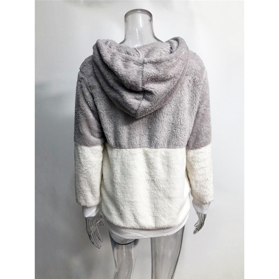 モコモコパーカー モコモコアウター レディース おしゃれ ロングパーカー 大きいサイズ ゆったり 切り替え 3色 Snpk186 Sami 通販 Yahoo ショッピング