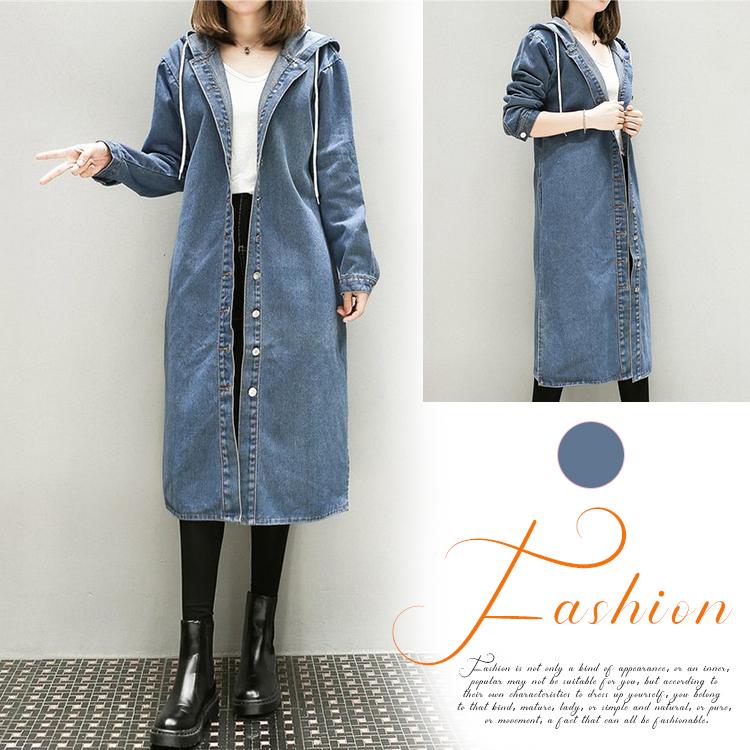 デニム コート レディース ロングコート チェスターコート フード付き 大きいサイズ 5xl 40代 カジュアル 秋 ブルー 大人 上品 Snwt245 Sami 通販 Yahoo ショッピング