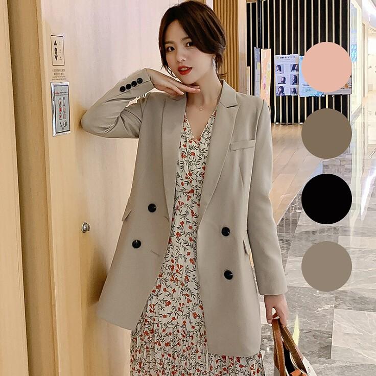 スーツ テーラードジャケット レディース 40代 ロングコート秋 上品 ジャケット 無地 ブレザー オシャレ ゆったり 4色 カジュアル 通勤 Ol アウター Snwt299 Sami 通販 Yahoo ショッピング