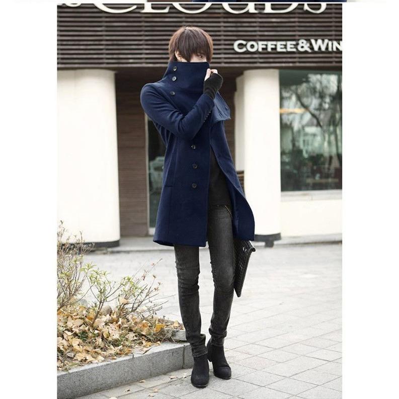 コート メンズコート 秋 ダッフルコート ロングコート 開襟 ジャケット 黒 グレー ネイビー 大きいサイズ Sotm013 Sami 通販 Yahoo ショッピング