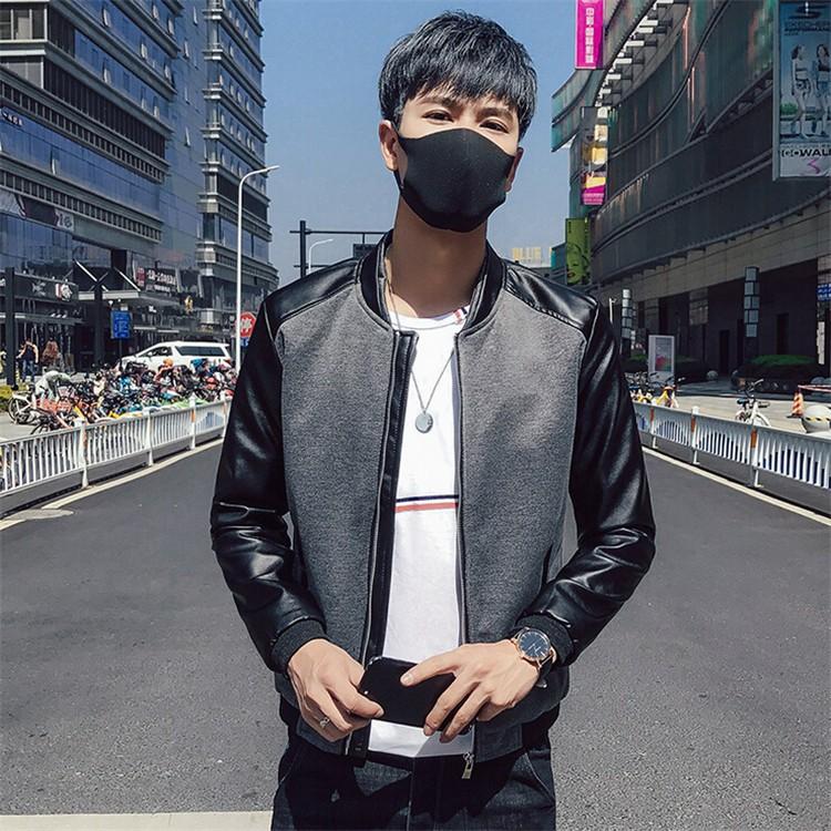 スタジャン メンズファション 19 春服 メンズジャケット ジップアップ ジャケット アウター お洒落 配色 Pu 5色 M 3xl Spksw0141 Sami 通販 Yahoo ショッピング