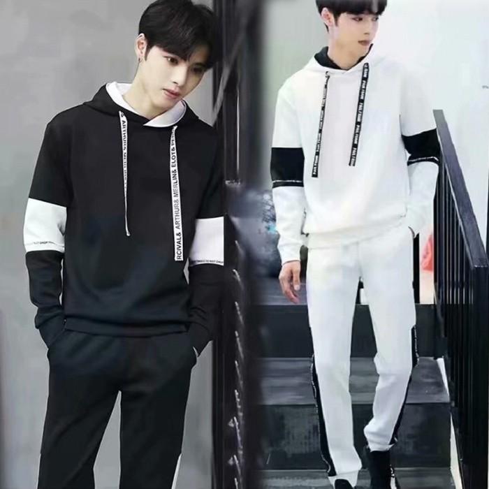 セットアップ メンズ 春秋 パーカー スウェット ジャージ 2点セット フード 韓国風 長袖 パンツ スポーツウェア スリム 部屋着 Sydt051 Sami 通販 Yahoo ショッピング