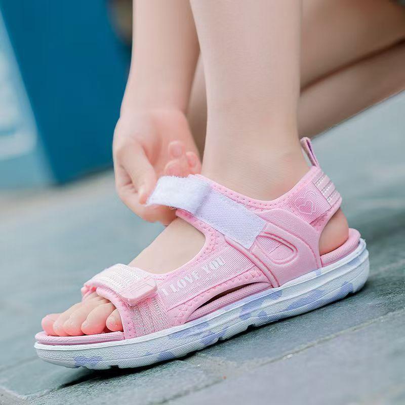 子供サンダル 靴 サンダル 女の子 キッズ スポーツサンダル 調整可能 マジックテープ 夏 おしゃれ ジュニア 小学生 幼稚園 水遊び アクアシューズ 歩きやすい#gf |  | 12