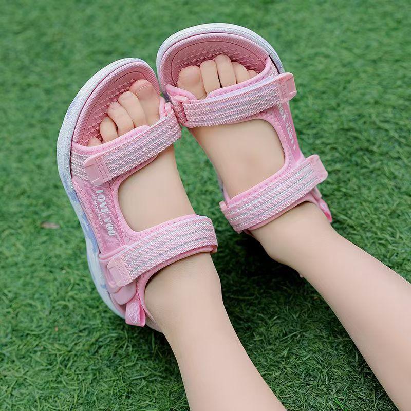 子供サンダル 靴 サンダル 女の子 キッズ スポーツサンダル 調整可能 マジックテープ 夏 おしゃれ ジュニア 小学生 幼稚園 水遊び アクアシューズ 歩きやすい#gf |  | 01