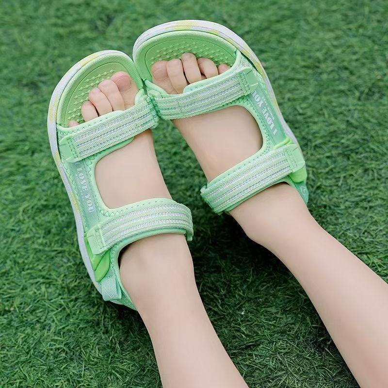 子供サンダル 靴 サンダル 女の子 キッズ スポーツサンダル 調整可能 マジックテープ 夏 おしゃれ ジュニア 小学生 幼稚園 水遊び アクアシューズ 歩きやすい#gf |  | 08