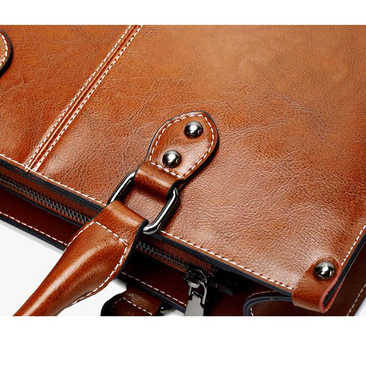 本革 トートバッグ レディース 斜めがけ 人気  2way OL 通勤 大容量 多収納ポケット ビジネスバッグ プレゼント 大人バッグ 送料無料 |  | 15