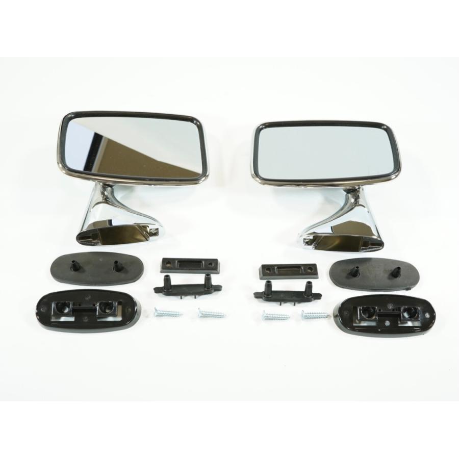 ローバーミニ 左右セット ドアミラー ステンレス アタッチメント付