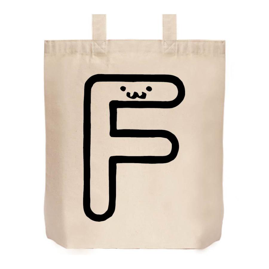 F エフ アルファベット 記号 文字 筆絵 イラスト トートバッグ Al006tb サモエスキー 通販 Yahoo ショッピング