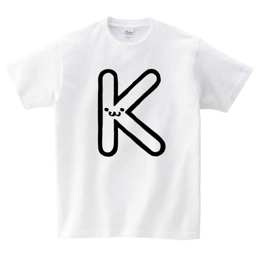 K ケー アルファベット 記号 文字 筆絵 イラスト 半袖tシャツ Al011ht サモエスキー 通販 Yahoo ショッピング