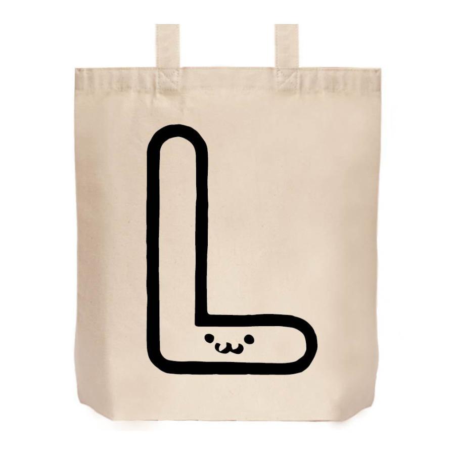 L エル アルファベット 記号 文字 筆絵 イラスト トートバッグ Al012tb サモエスキー 通販 Yahoo ショッピング
