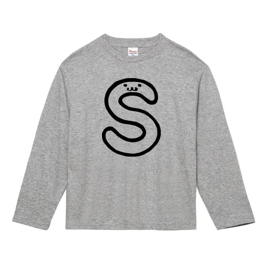 S エス アルファベット 記号 文字 筆絵 イラスト 長袖tシャツ Al019nt サモエスキー 通販 Yahoo ショッピング