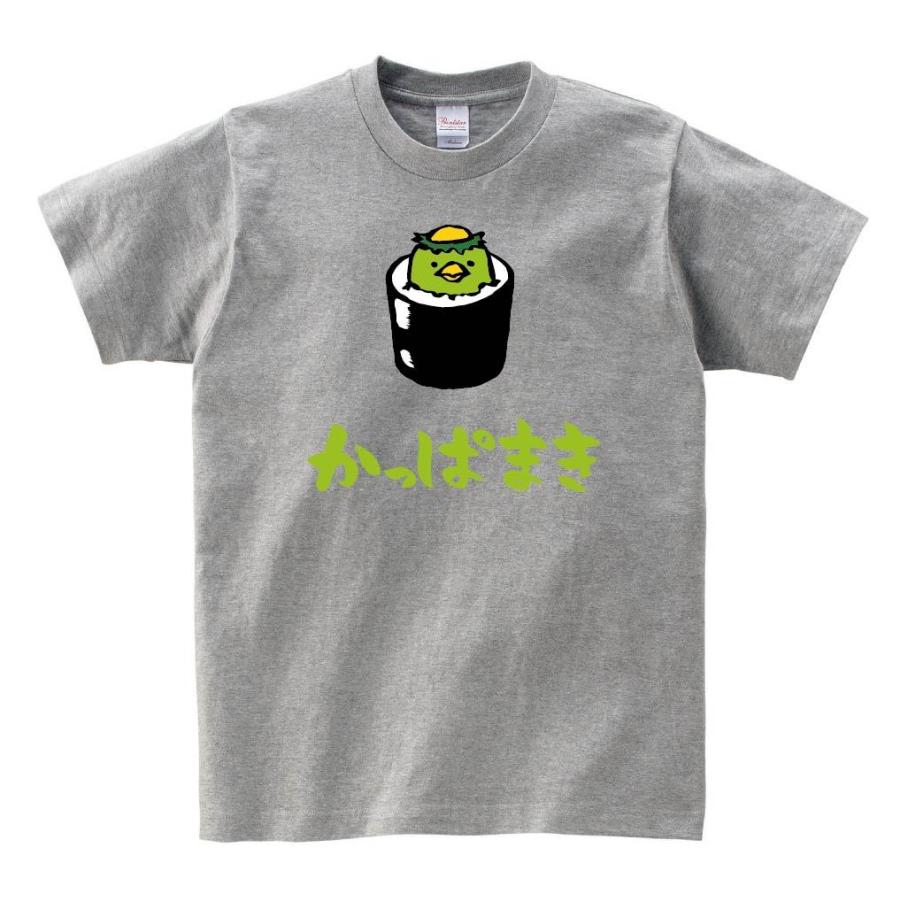 かっぱまき かっぱ巻き カッパ 軍艦 巻き 寿司 ネタ おすし 筆絵 イラスト カラー 半袖tシャツ Ci156ht サモエスキー 通販 Yahoo ショッピング