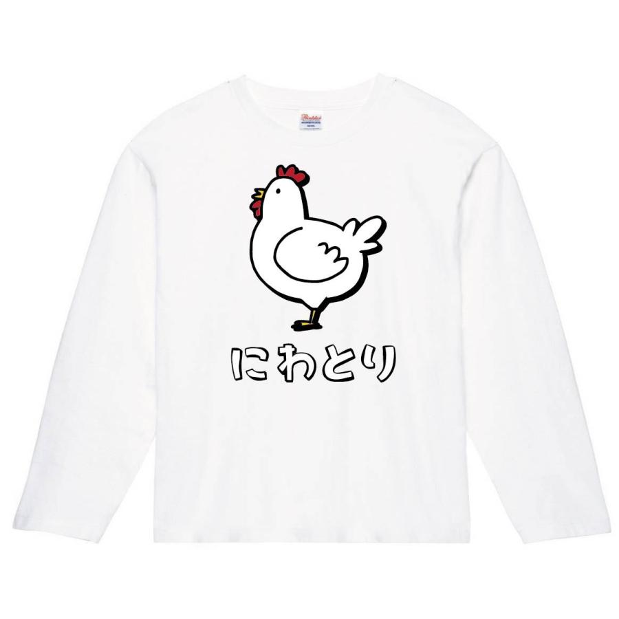 にわとり ニワトリ 鶏 動物 イラスト カラー 長袖tシャツ Ci255nt サモエスキー 通販 Yahoo ショッピング