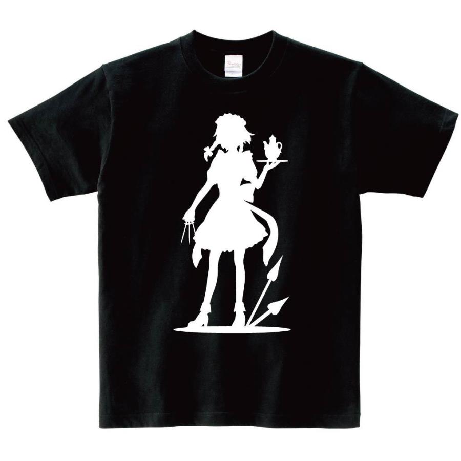 十六夜 咲夜 東方 シルエット 影絵 イラスト 半袖tシャツ Ei003ht サモエスキー 通販 Yahoo ショッピング