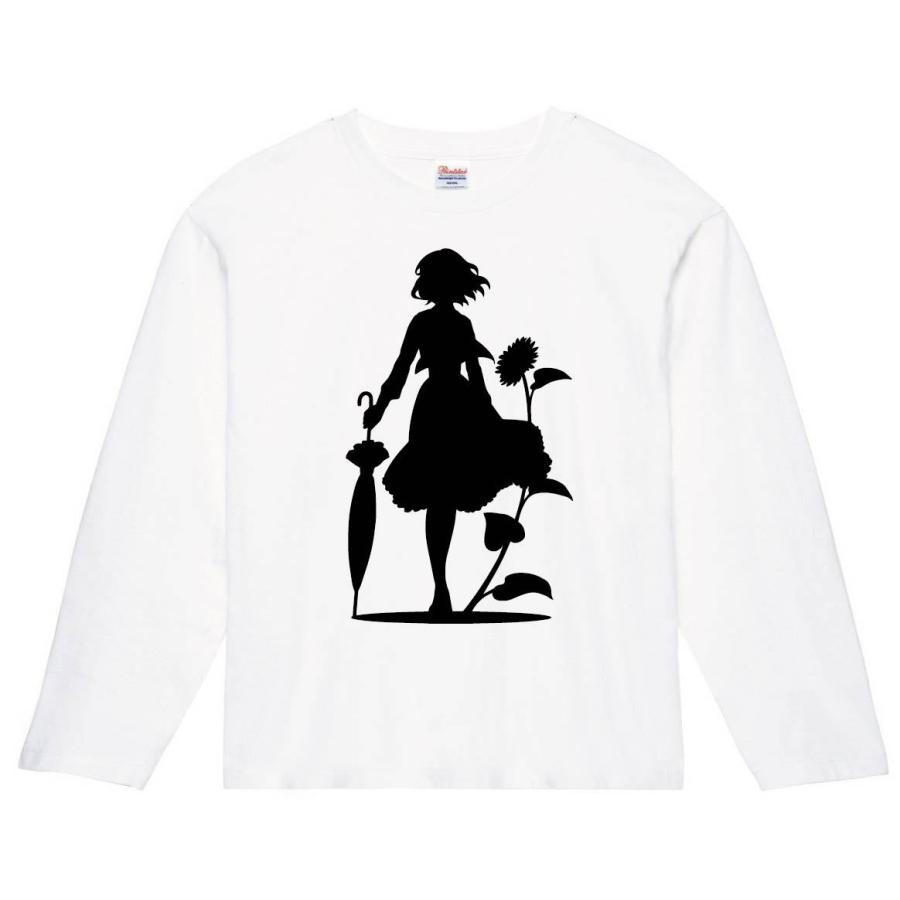 風見 幽香 東方 シルエット 影絵 イラスト 長袖tシャツ Ei009nt サモエスキー 通販 Yahoo ショッピング