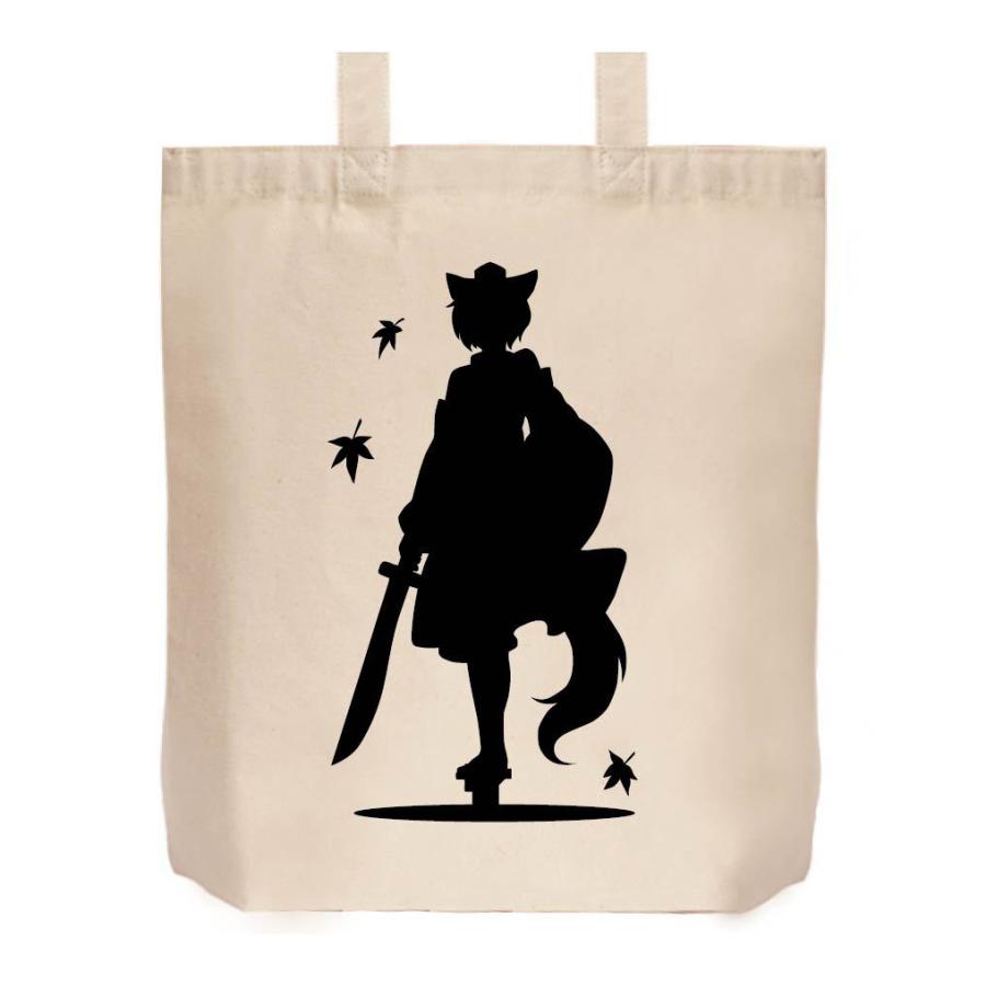 犬走 椛 東方 シルエット 影絵 イラスト トートバッグ Ei014tb サモエスキー 通販 Yahoo ショッピング