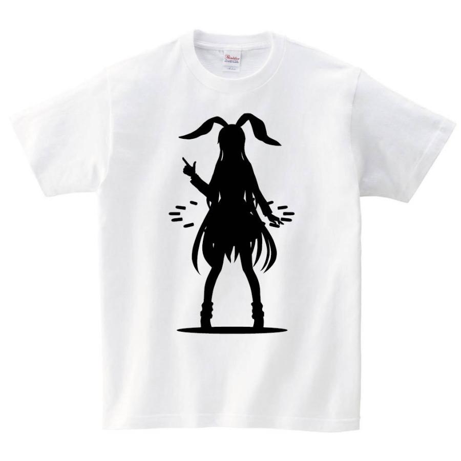 鈴仙 優曇華院 イナバ 東方 シルエット 影絵 イラスト 半袖tシャツ Ei018ht サモエスキー 通販 Yahoo ショッピング