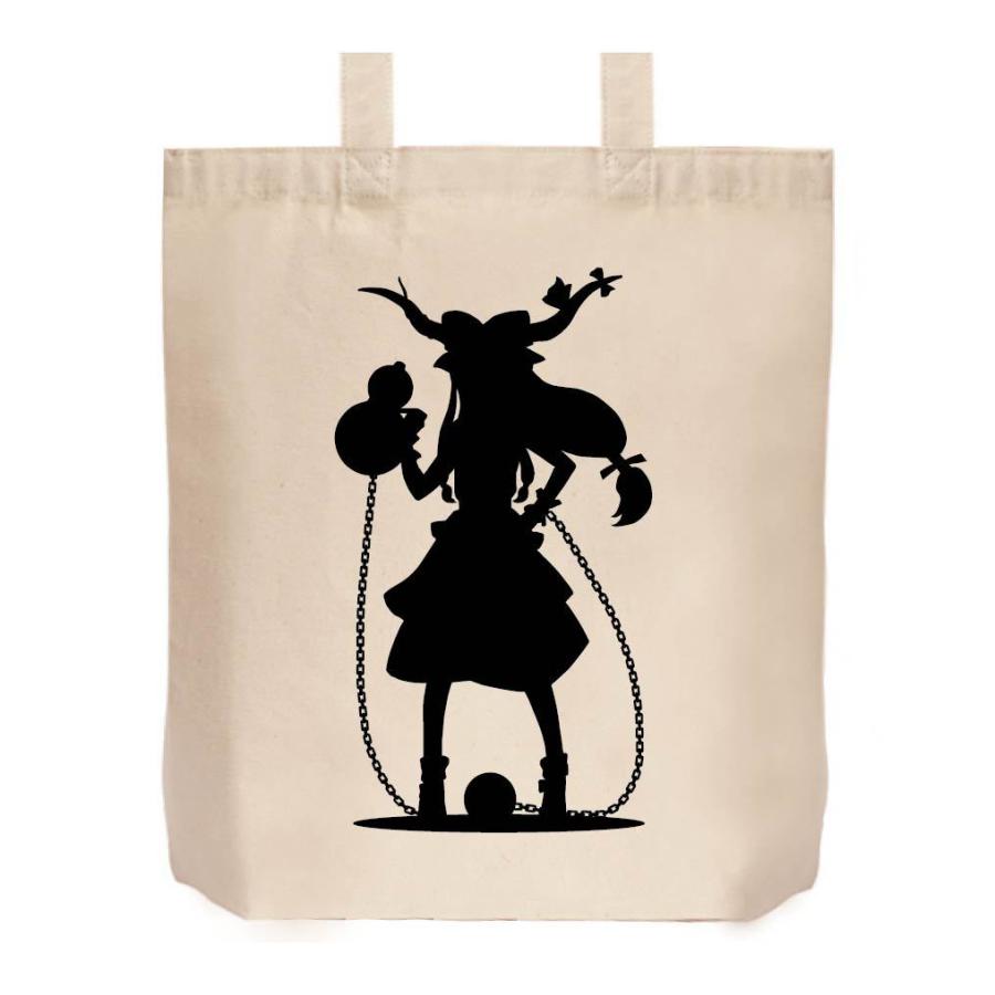 伊吹 萃香 東方 シルエット 影絵 イラスト トートバッグ Ei0tb サモエスキー 通販 Yahoo ショッピング