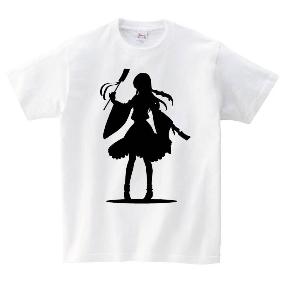東風谷 早苗 東方 シルエット 影絵 イラスト 半袖tシャツ Ei025ht サモエスキー 通販 Yahoo ショッピング