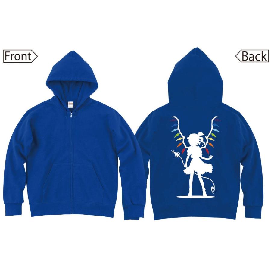 フランドール スカーレット 東方 シルエット 影絵 イラスト カラー ジップパーカー Fi005zp サモエスキー 通販 Yahoo ショッピング