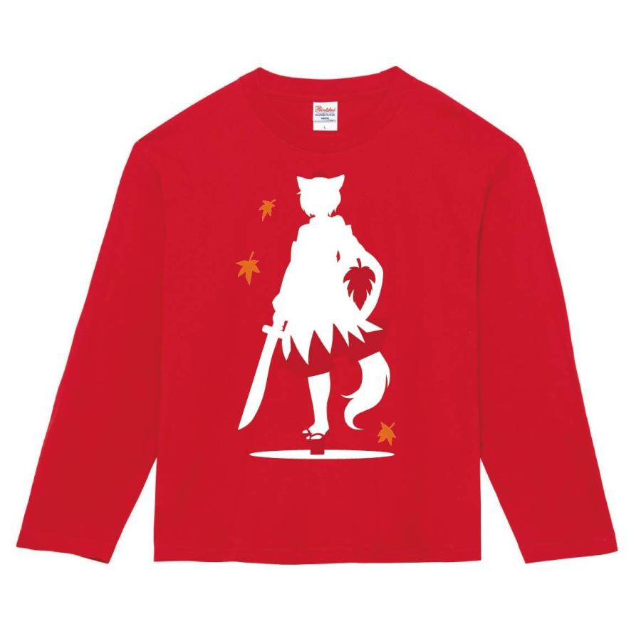 犬走 椛 東方 シルエット 影絵 イラスト カラー 長袖tシャツ Fi014nt サモエスキー 通販 Yahoo ショッピング