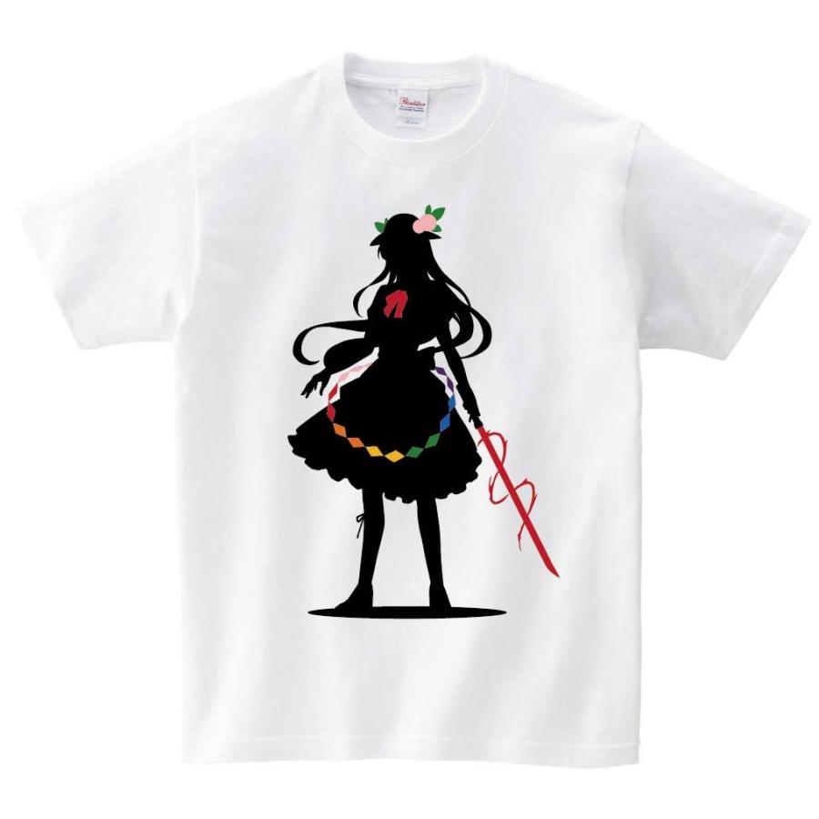 比那名居 天子 東方 シルエット 影絵 イラスト カラー 半袖tシャツ Fi026ht サモエスキー 通販 Yahoo ショッピング