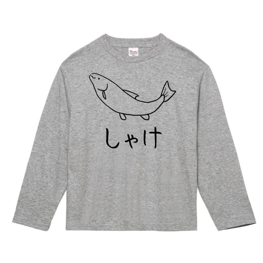 さけ 鮭 魚 イラスト 長袖tシャツ Hi004nt サモエスキー 通販 Yahoo ショッピング