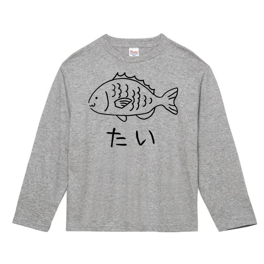 たい 鯛 魚 イラスト 長袖tシャツ Hi006nt サモエスキー 通販 Yahoo ショッピング