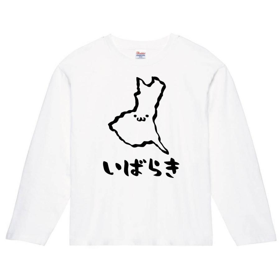 いばらき 茨城県 都道府県 地図 筆絵 イラスト 長袖tシャツ Jp008nt サモエスキー 通販 Yahoo ショッピング