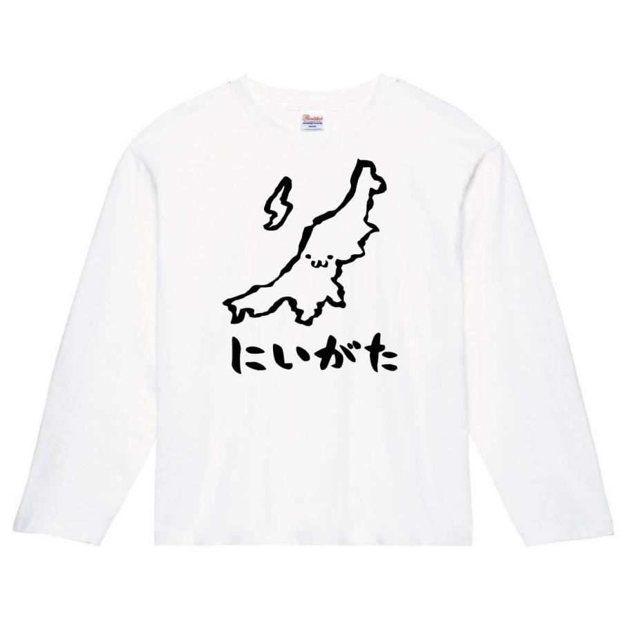 にいがた 新潟県 都道府県 地図 筆絵 イラスト 長袖tシャツ Jp015nt サモエスキー 通販 Yahoo ショッピング
