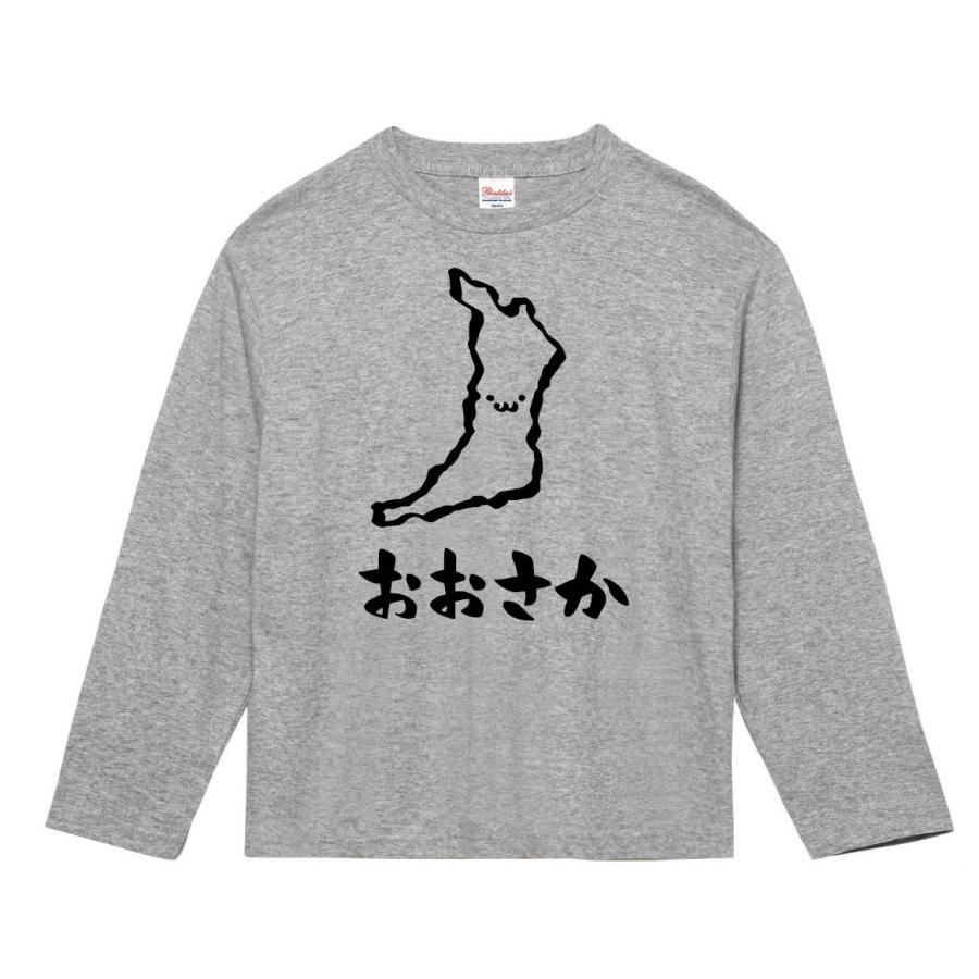 おおさか 大阪府 都道府県 地図 筆絵 イラスト 長袖tシャツ Jp027nt サモエスキー 通販 Yahoo ショッピング