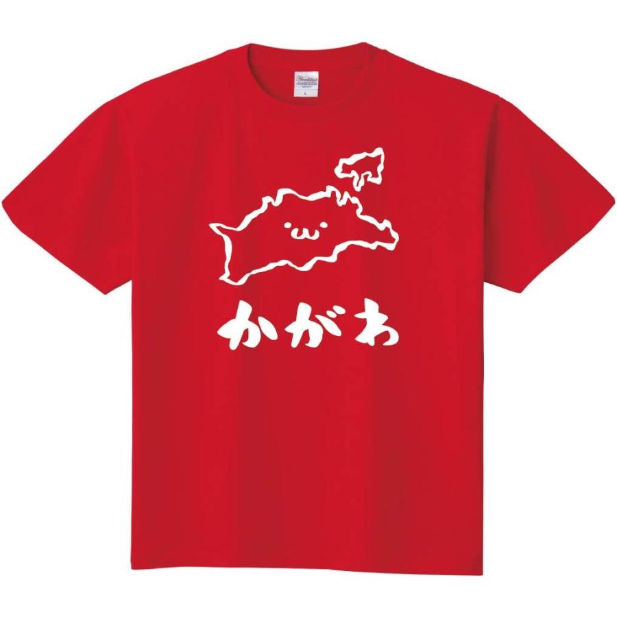 かがわ 香川県 都道府県 地図 筆絵 イラスト 半袖tシャツ Jp037ht サモエスキー 通販 Yahoo ショッピング