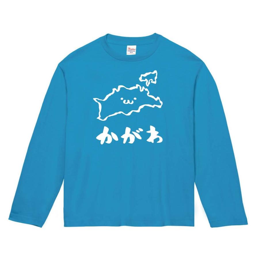 かがわ 香川県 都道府県 地図 筆絵 イラスト 長袖tシャツ Jp037nt サモエスキー 通販 Yahoo ショッピング