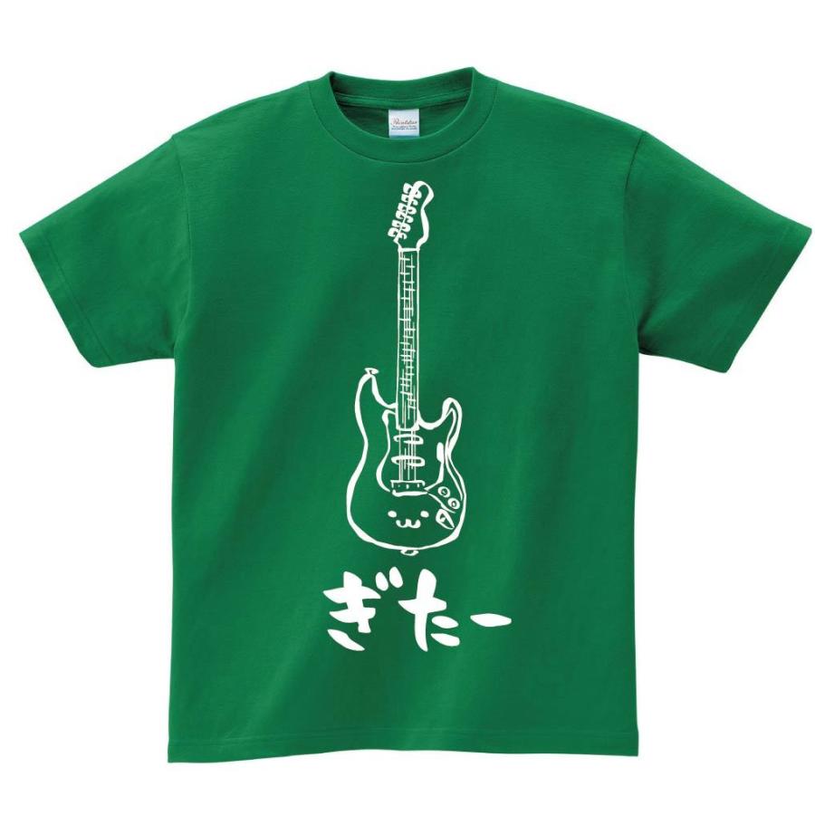 ぎたー　エレキ　ギター　ギタリスト　バンド　楽器　筆絵　イラスト　半袖Tシャツ｜samoeskey｜07