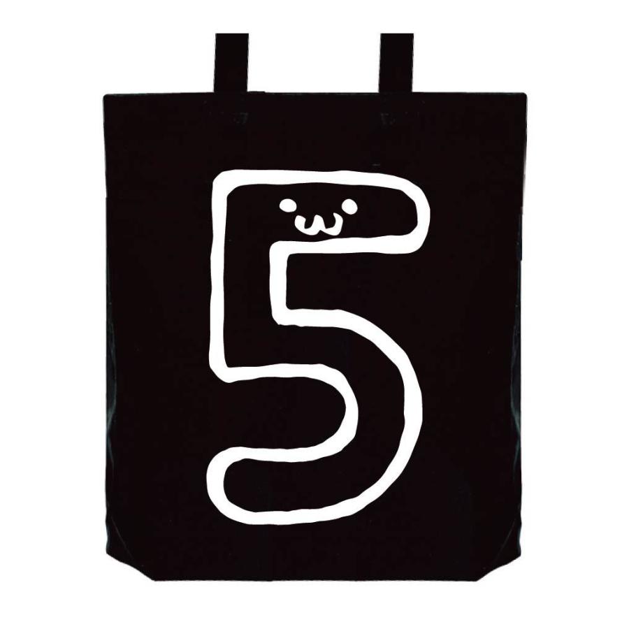 ５ ご 五 Five 数字 ナンバー 記号 文字 筆絵 イラスト トートバッグ Nu005tb サモエスキー 通販 Yahoo ショッピング