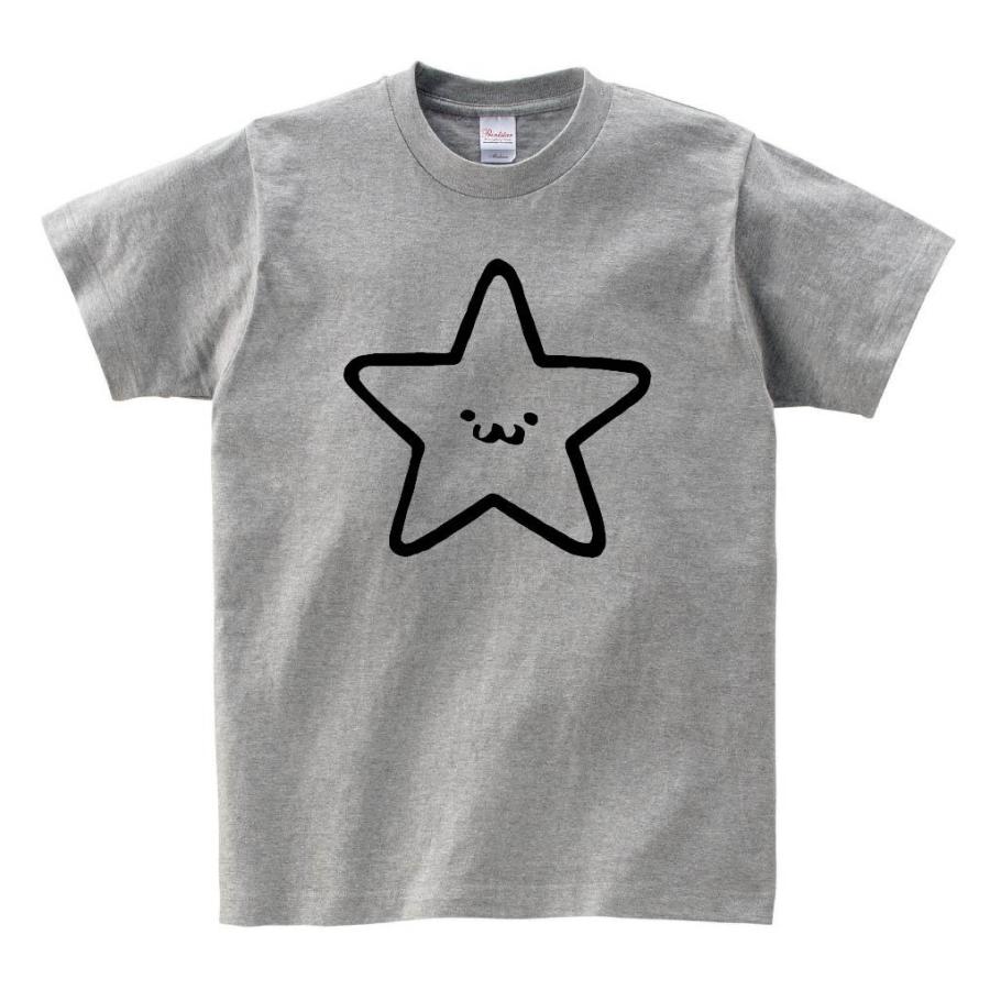 ☆ ほし 星 スター 記号 図形 筆絵 イラスト 半袖Tシャツ : nu215ht 
