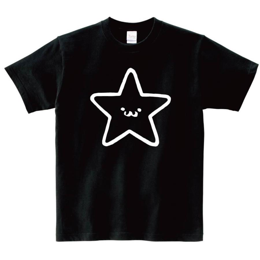 ☆ ほし 星 スター 記号 図形 筆絵 イラスト 半袖Tシャツ : nu215ht 