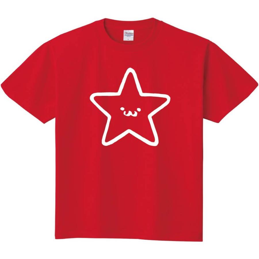 ☆ ほし 星 スター 記号 図形 筆絵 イラスト 半袖Tシャツ : nu215ht 